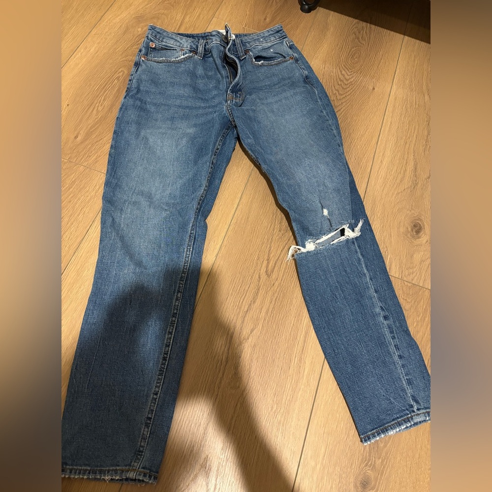 Abercrombie curve love skinny high rise size 28